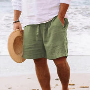 Mens Linen Shorts - Breathable Relaxed Summer Style