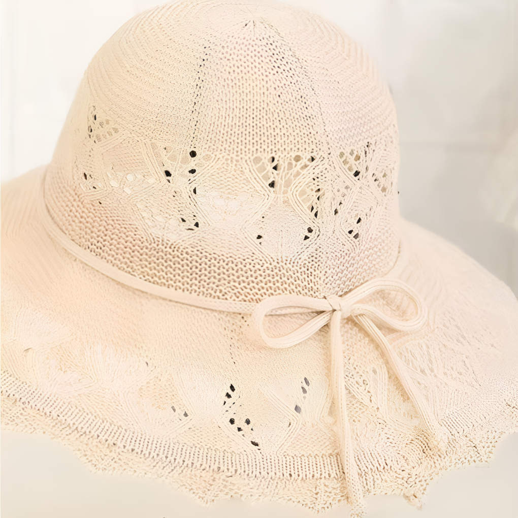 Womens Wide-Brim Sun Hat - Lightweight Summer Style
