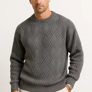 Mens Knit Sweater – Refined Pattern Everyday Style