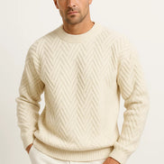 Mens Knit Sweater – Refined Pattern Everyday Style