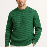 Mens Knit Sweater – Refined Pattern Everyday Style