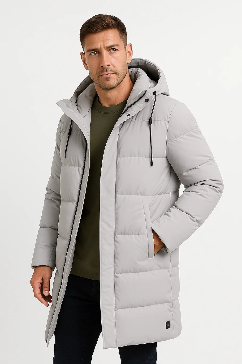 Carter – Mens Puffer Jacket Waterproof Winter Coat Padded Warm Windproof