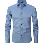 Mens Stretch Shirt – Slim Fit Wrinkle-Resistant Style
