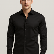 Mens Stretch Shirt – Slim Fit Wrinkle-Resistant Style