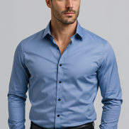 Mens Stretch Shirt – Slim Fit Wrinkle-Resistant Style