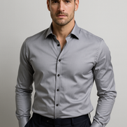Mens Stretch Shirt – Slim Fit Wrinkle-Resistant Style