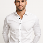 Mens Stretch Shirt – Slim Fit Wrinkle-Resistant Style