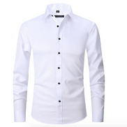 Mens Stretch Shirt – Slim Fit Wrinkle-Resistant Style