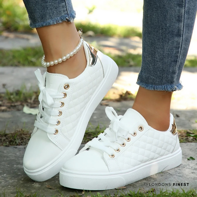 Womens Cushioned Comfort Sneakers - Lightweight Everyday Style