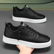 Kane – Mens Low Top Sneakers Lace Up Zip Casual Trainers Everyday Comfort