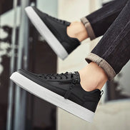 Kane – Mens Low Top Sneakers Lace Up Zip Casual Trainers Everyday Comfort