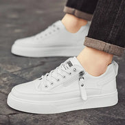Kane – Mens Low Top Sneakers Lace Up Zip Casual Trainers Everyday Comfort