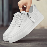Kane – Mens Low Top Sneakers Lace Up Zip Casual Trainers Everyday Comfort