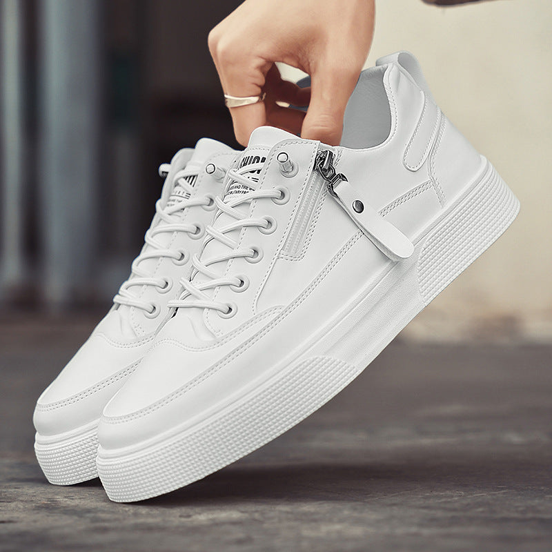 Kane – Mens Low Top Sneakers Lace Up Zip Casual Trainers Everyday Comfort