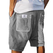 Mens Ribbed Corduroy Shorts - Tailored Fit Casual Style