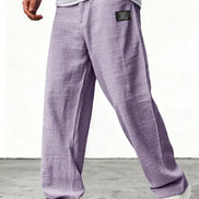 Mens Wide-Leg Trousers - Relaxed Everyday Style