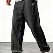 Mens Wide-Leg Trousers - Relaxed Everyday Style