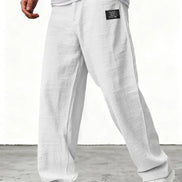 Mens Wide-Leg Trousers - Relaxed Everyday Style