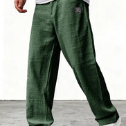 Mens Wide-Leg Trousers - Relaxed Everyday Style