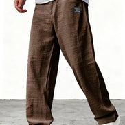 Mens Wide-Leg Trousers - Relaxed Everyday Style