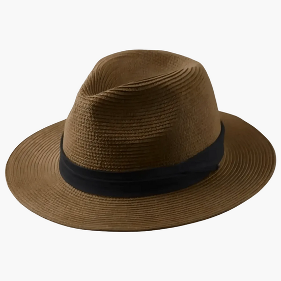 Mens Panama Straw Hat - Wide Brim Summer Style
