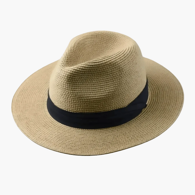 Mens Panama Straw Hat - Wide Brim Summer Style