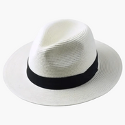Mens Panama Straw Hat - Wide Brim Summer Style