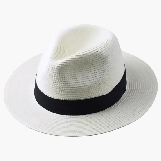 Mens Panama Straw Hat - Wide Brim Summer Style