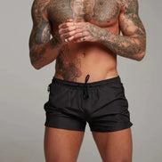 Mens Swim Shorts - Zip Pocket Drawstring Style