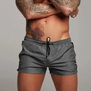 Mens Swim Shorts - Zip Pocket Drawstring Style