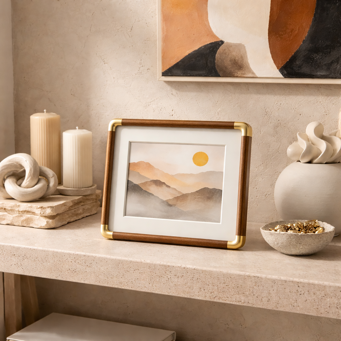 Wood Photo Frame - Warm Timeless Picture Frame