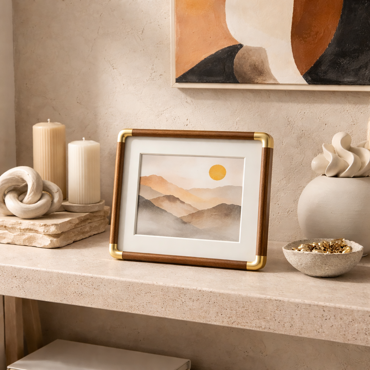 Wood Photo Frame - Warm Timeless Picture Frame