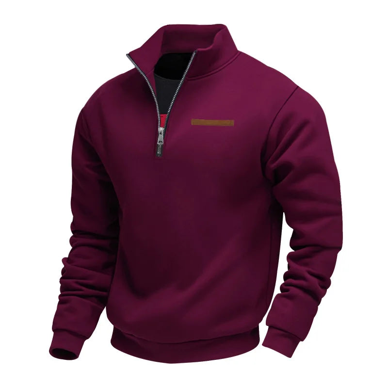 Liam – Mens Fleece Jumper Half Zip Warm Winter Sweatshirt Pullover