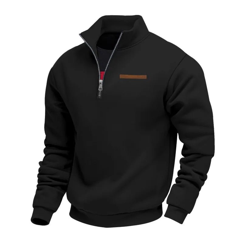 Liam – Mens Fleece Jumper Half Zip Warm Winter Sweatshirt Pullover