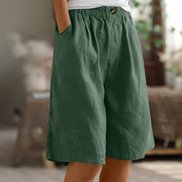 Womens Comfort Shorts - Relaxed Elastic Waist Style