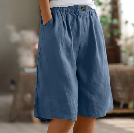 Womens Comfort Shorts - Relaxed Elastic Waist Style