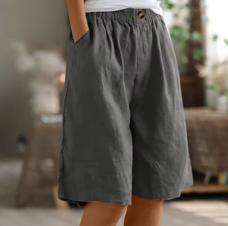 Womens Comfort Shorts - Relaxed Elastic Waist Style