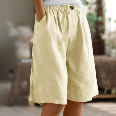 Womens Comfort Shorts - Relaxed Elastic Waist Style