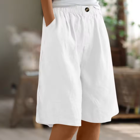 Womens Comfort Shorts - Relaxed Elastic Waist Style