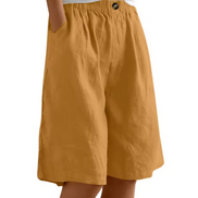 Womens Comfort Shorts - Relaxed Elastic Waist Style