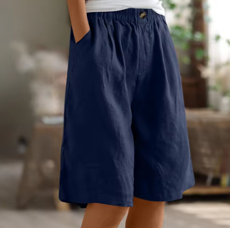 Womens Comfort Shorts - Relaxed Elastic Waist Style