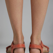 Womens Vegan Leather T-Strap Sandals - Cushioned Footbed