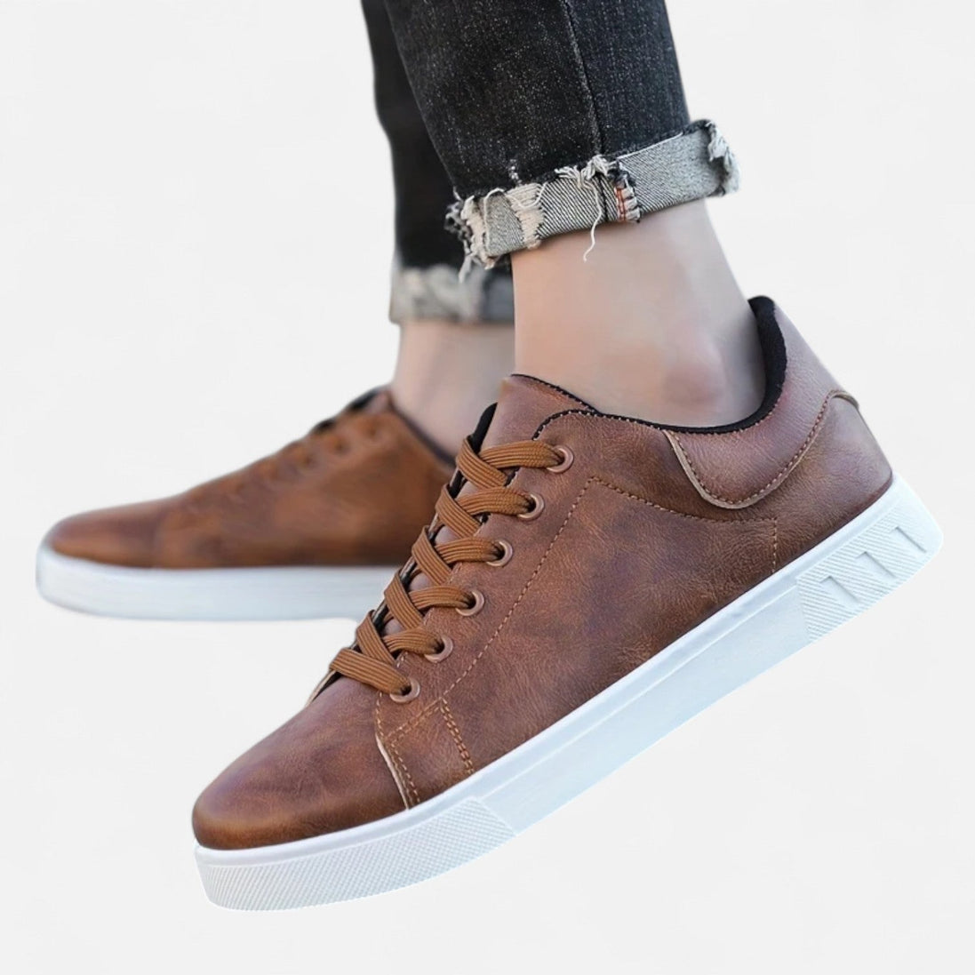 Drew – Mens Lace Up Sneakers Smart Casual Shoes Office Everyday Comfort