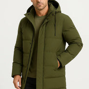 Carter – Mens Puffer Jacket Waterproof Winter Coat Padded Warm Windproof