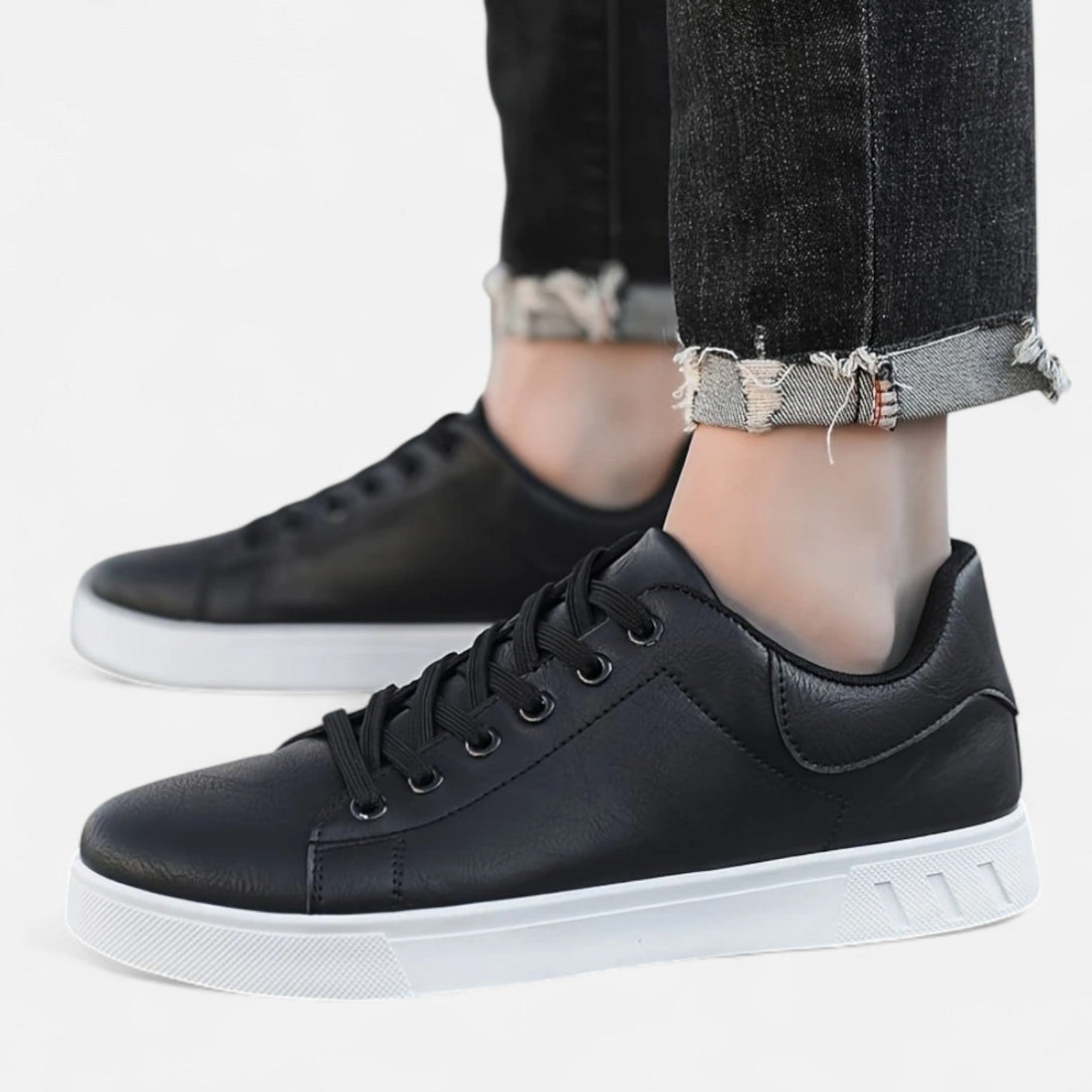 Drew – Mens Lace Up Sneakers Smart Casual Shoes Office Everyday Comfort