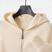 Mens Knitted Zip Hoodie – Refined Casual Layered Style