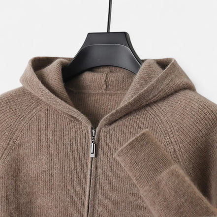 Mens Knitted Zip Hoodie – Refined Casual Layered Style