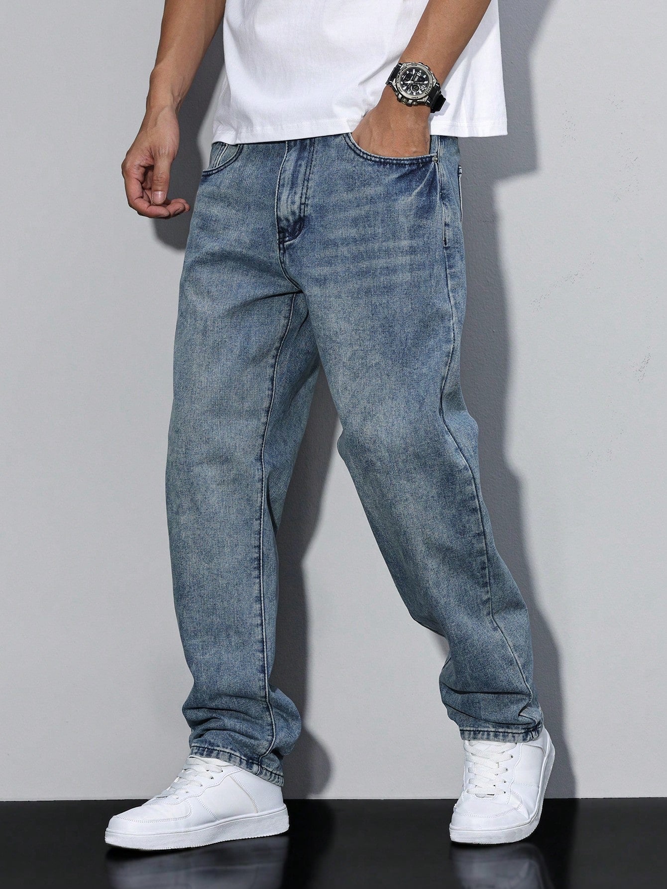 Mens Baggy Jeans - Relaxed Loose Fit Denim