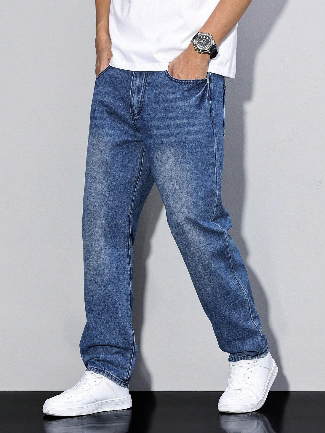 Mens Baggy Jeans - Relaxed Loose Fit Denim