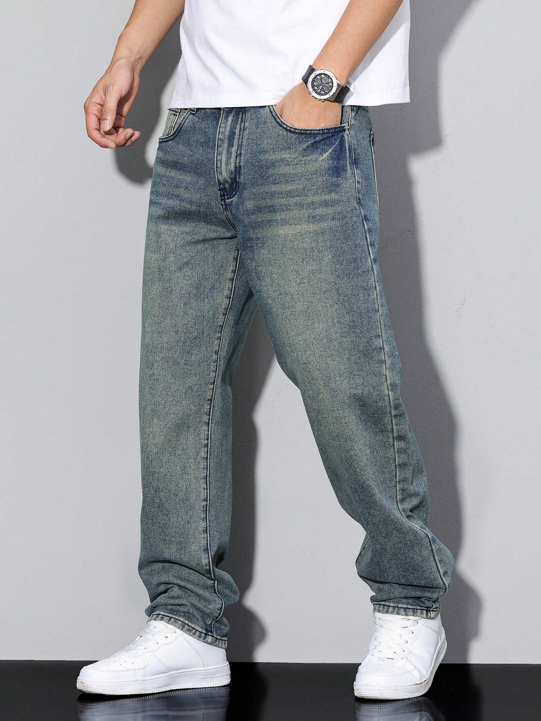 Mens Baggy Jeans - Relaxed Loose Fit Denim